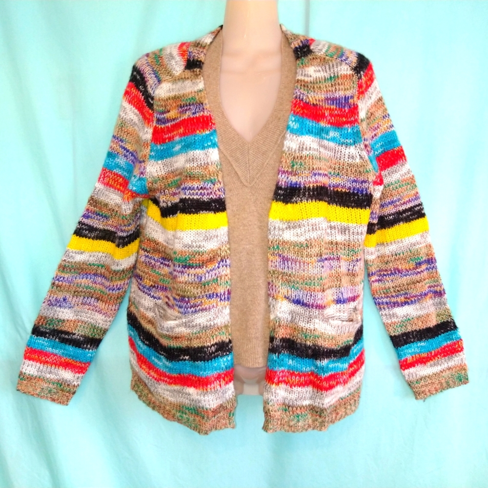 Misslook sweater 1071588# striped small abstract colorful